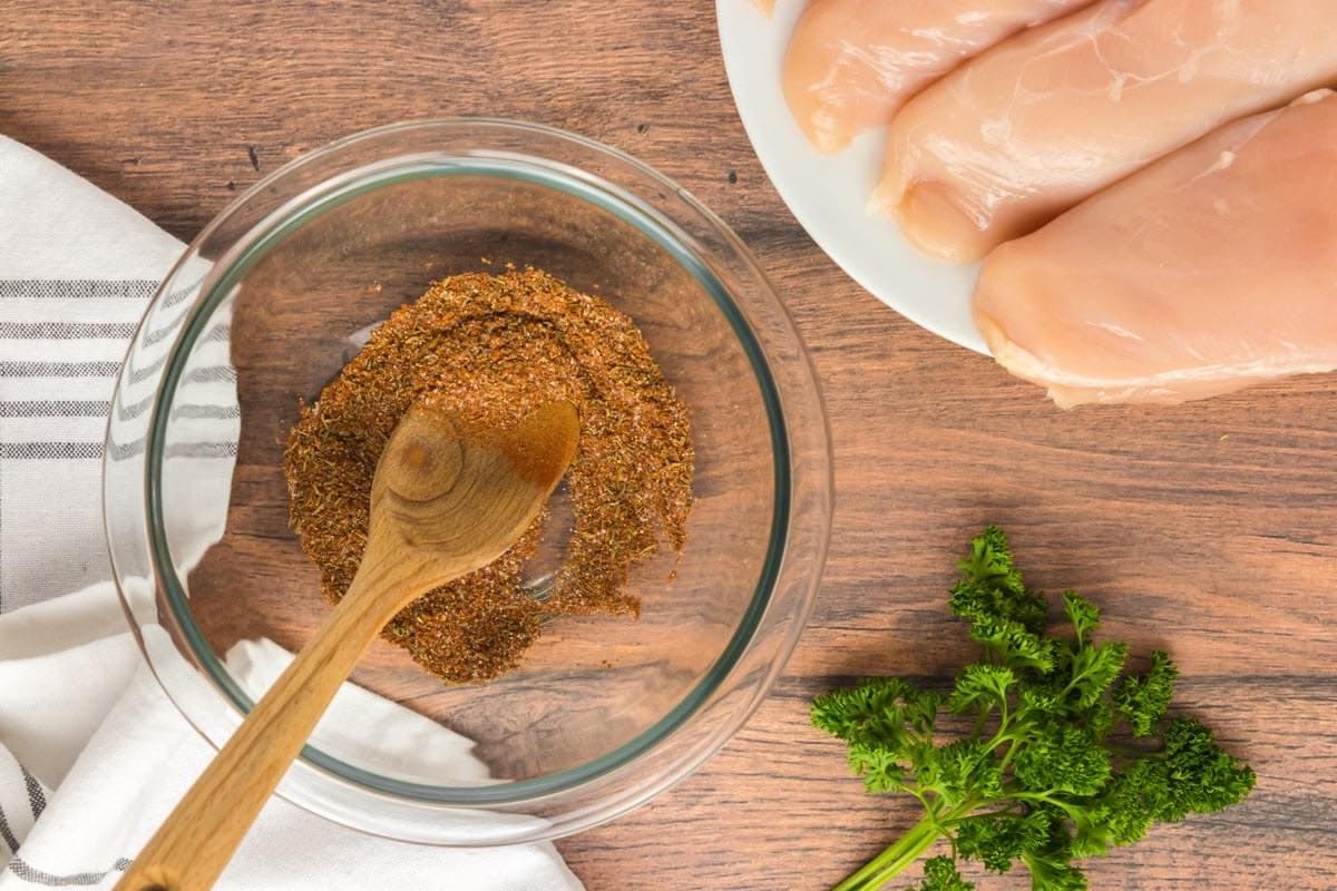 spice mix in a bowl.