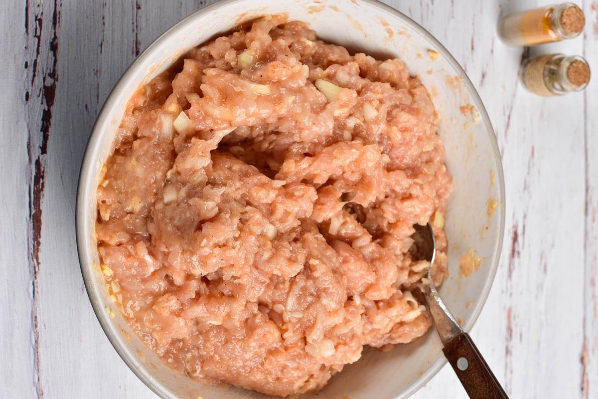 meatloaf mixture in a bowl.