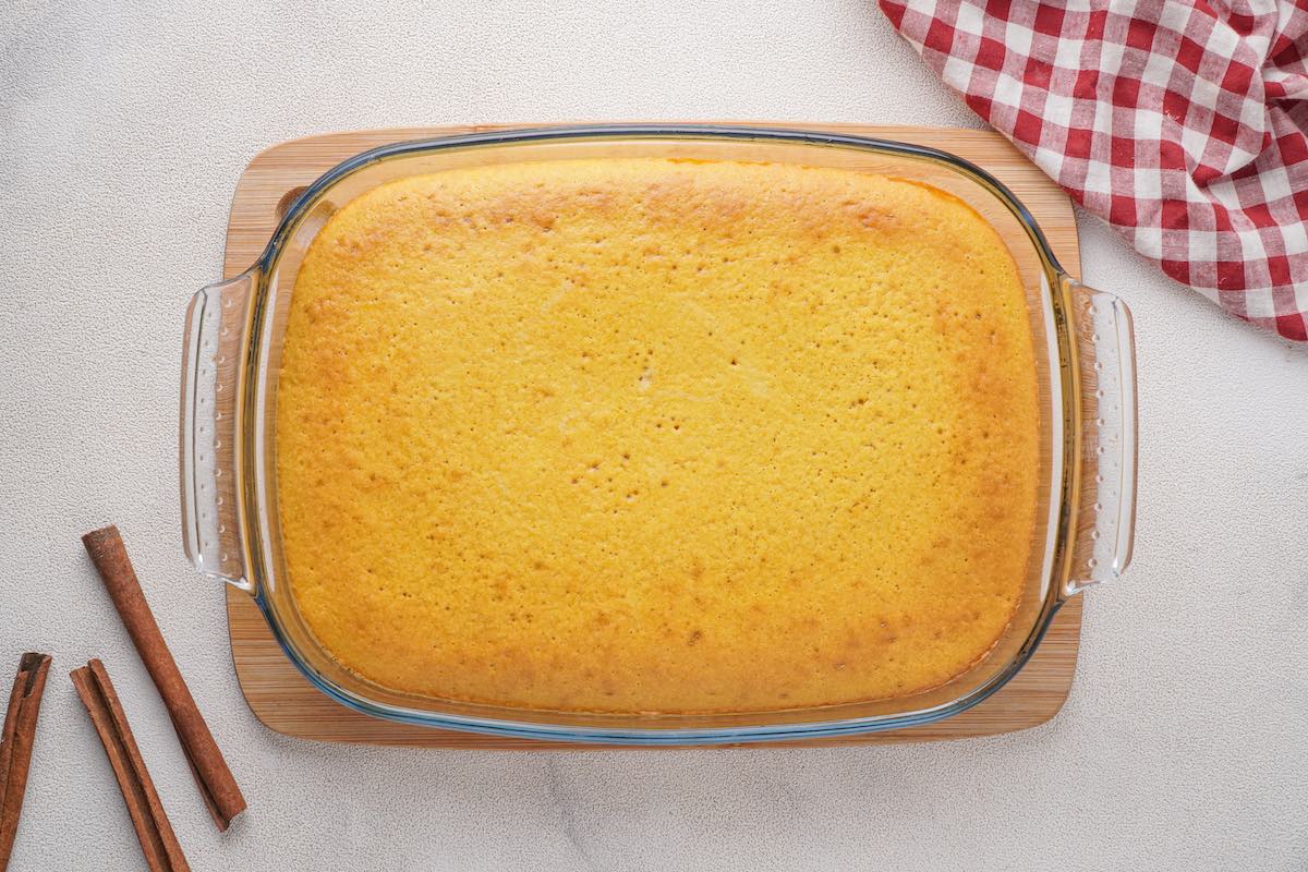 baked yellow cake.