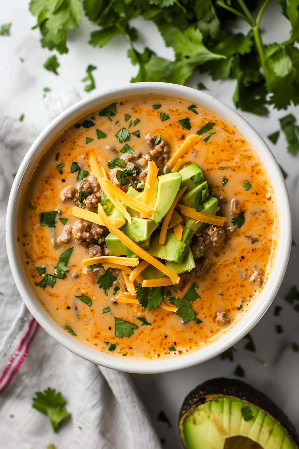 keto taco soup.