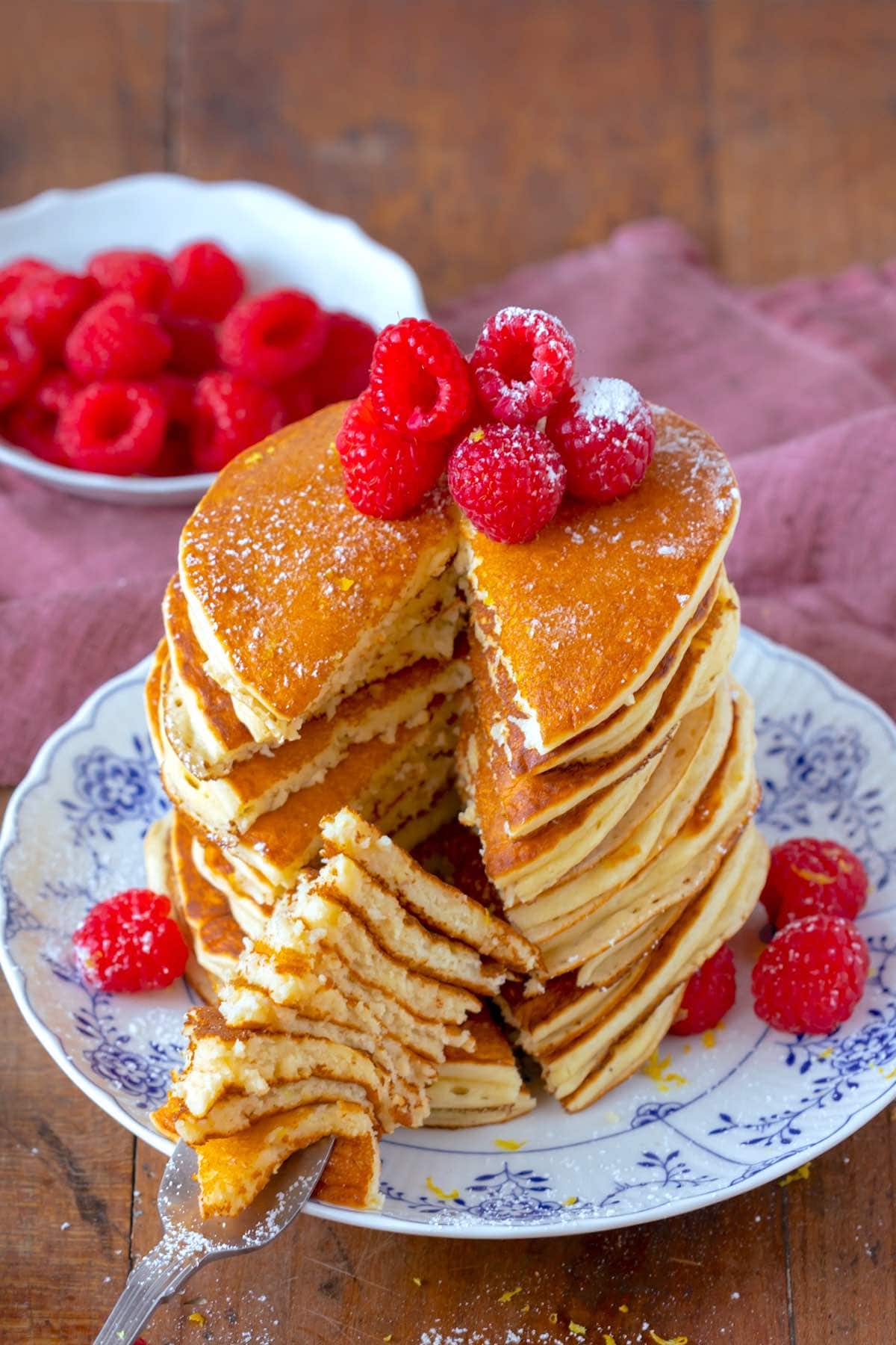 ricotta lemon pancakes.