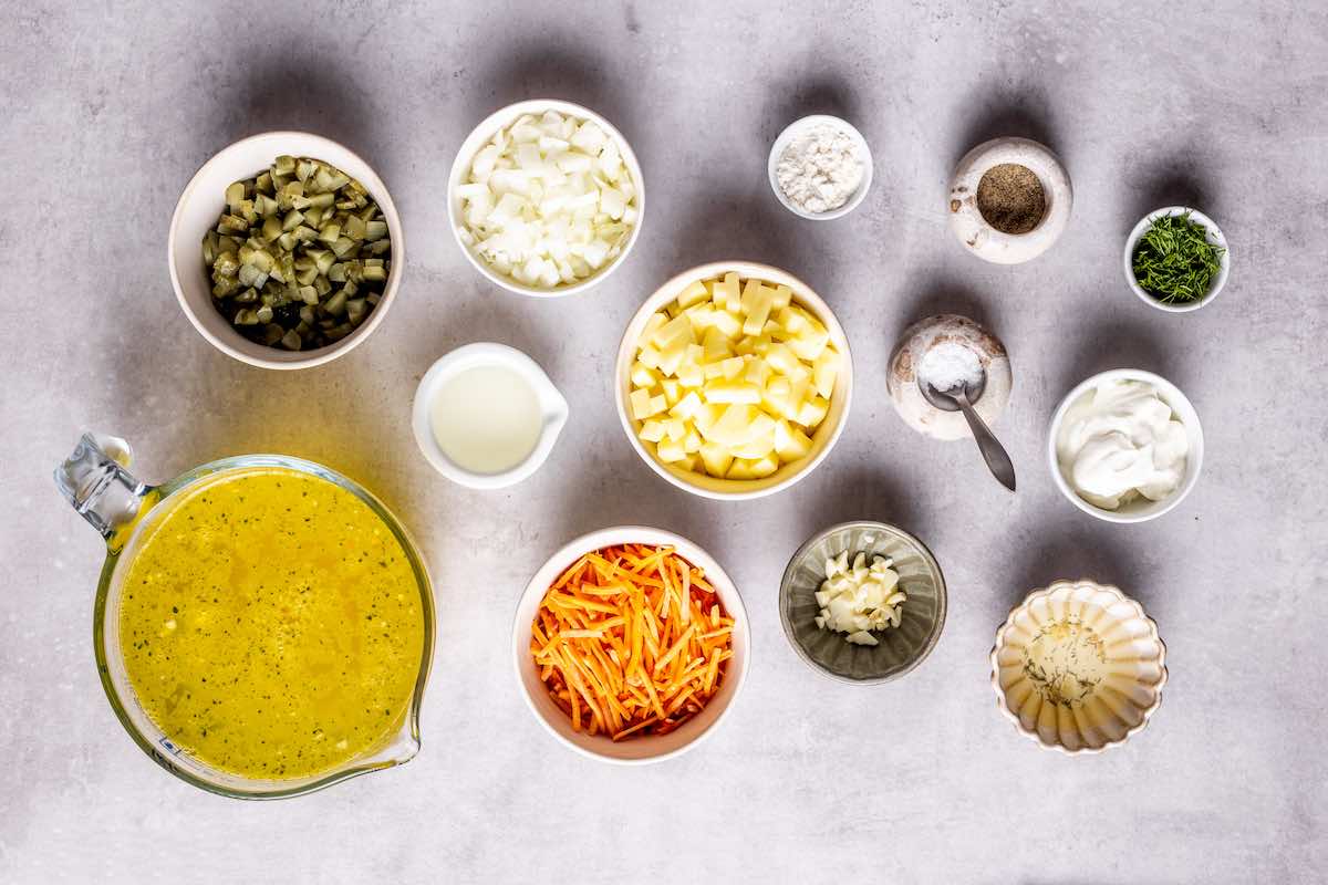 polish dill pickle soup ingredients. 