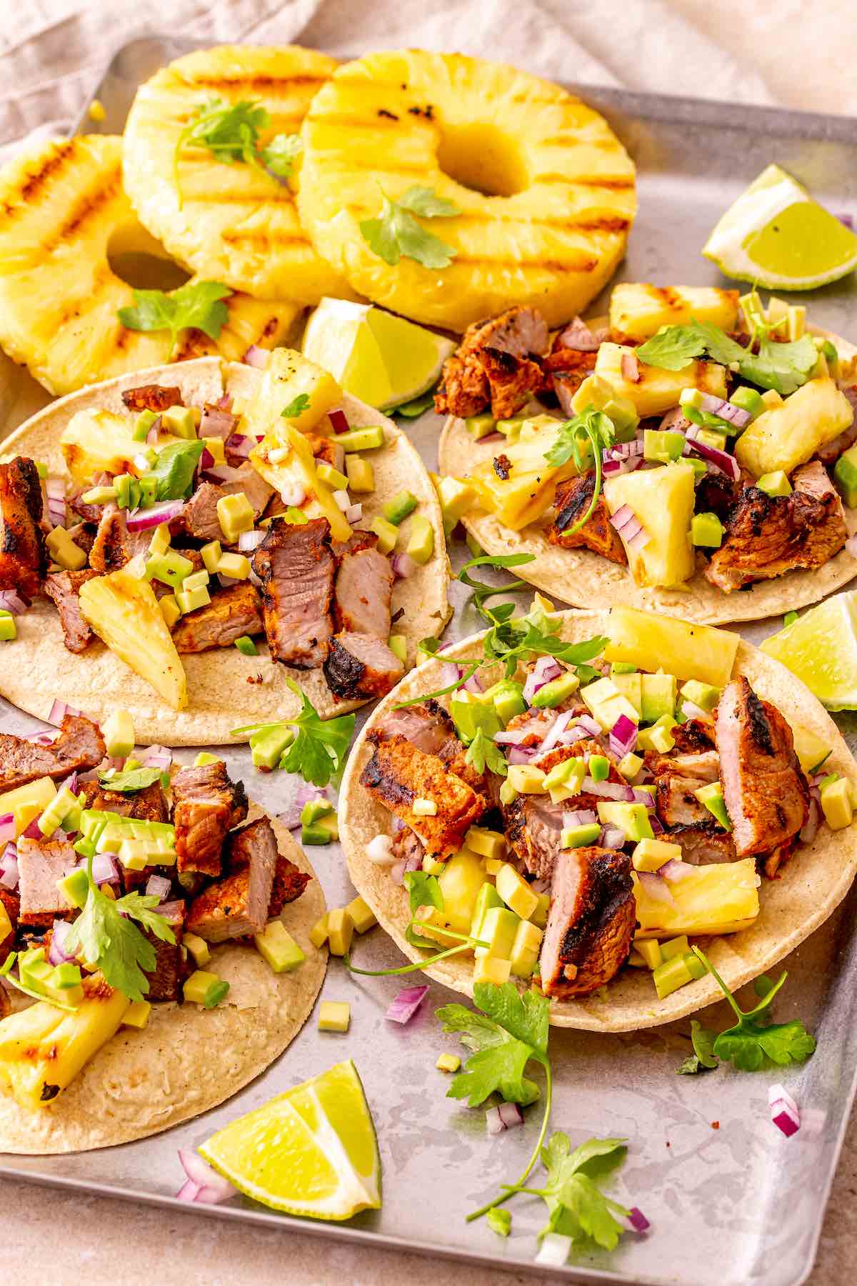 pork al pastor tacos.