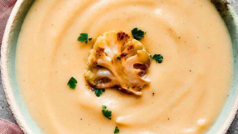 roasted cauliflower soup.