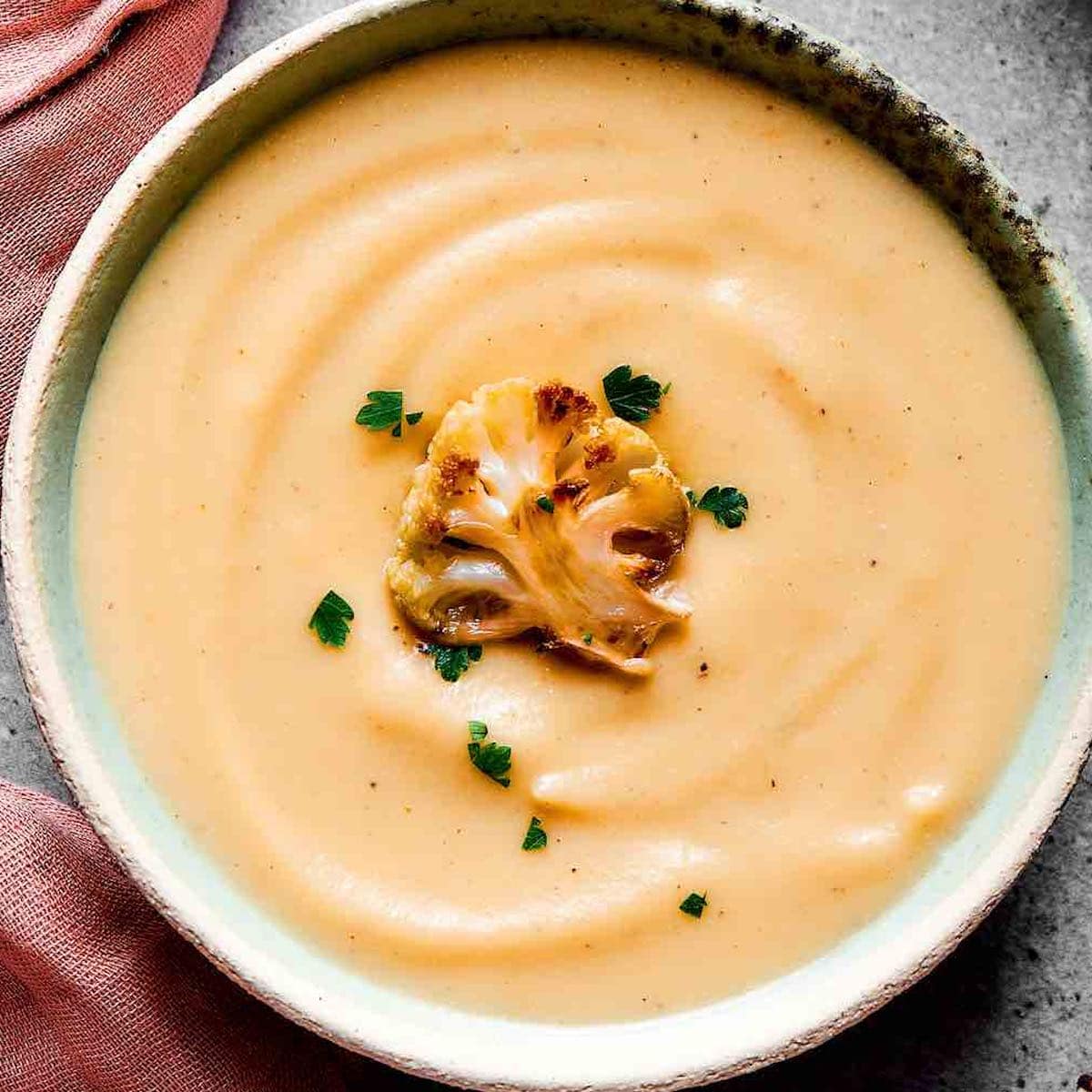 Roasted Cauliflower Soup