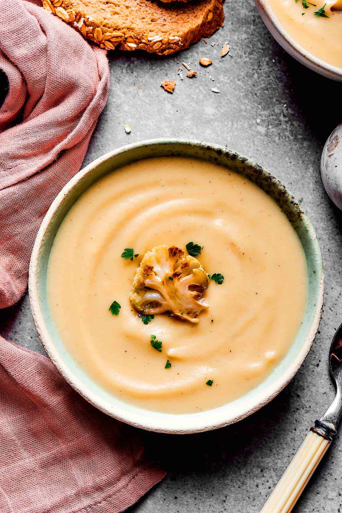 roasted cauliflower soup.