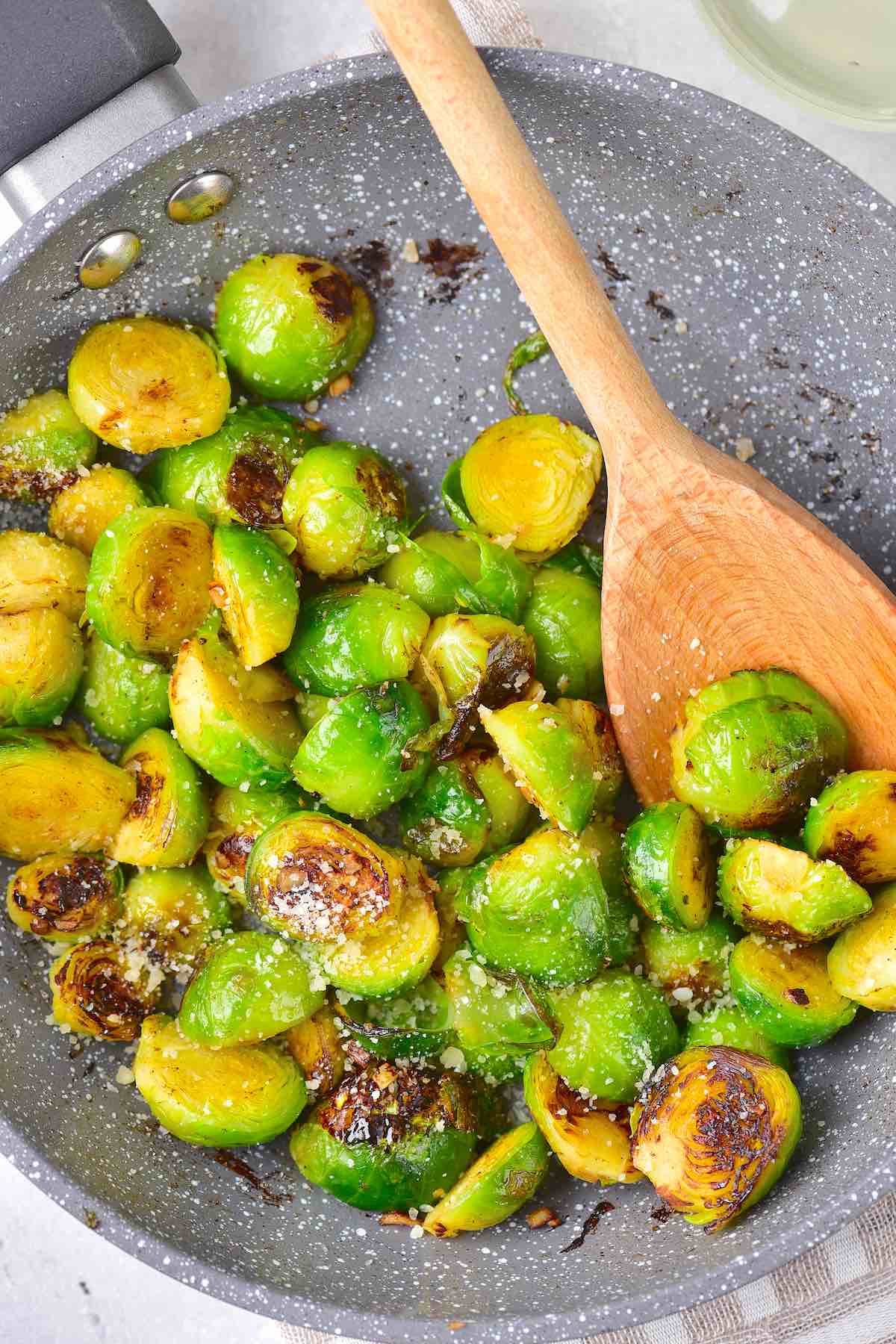 sauteed brussels sprouts.