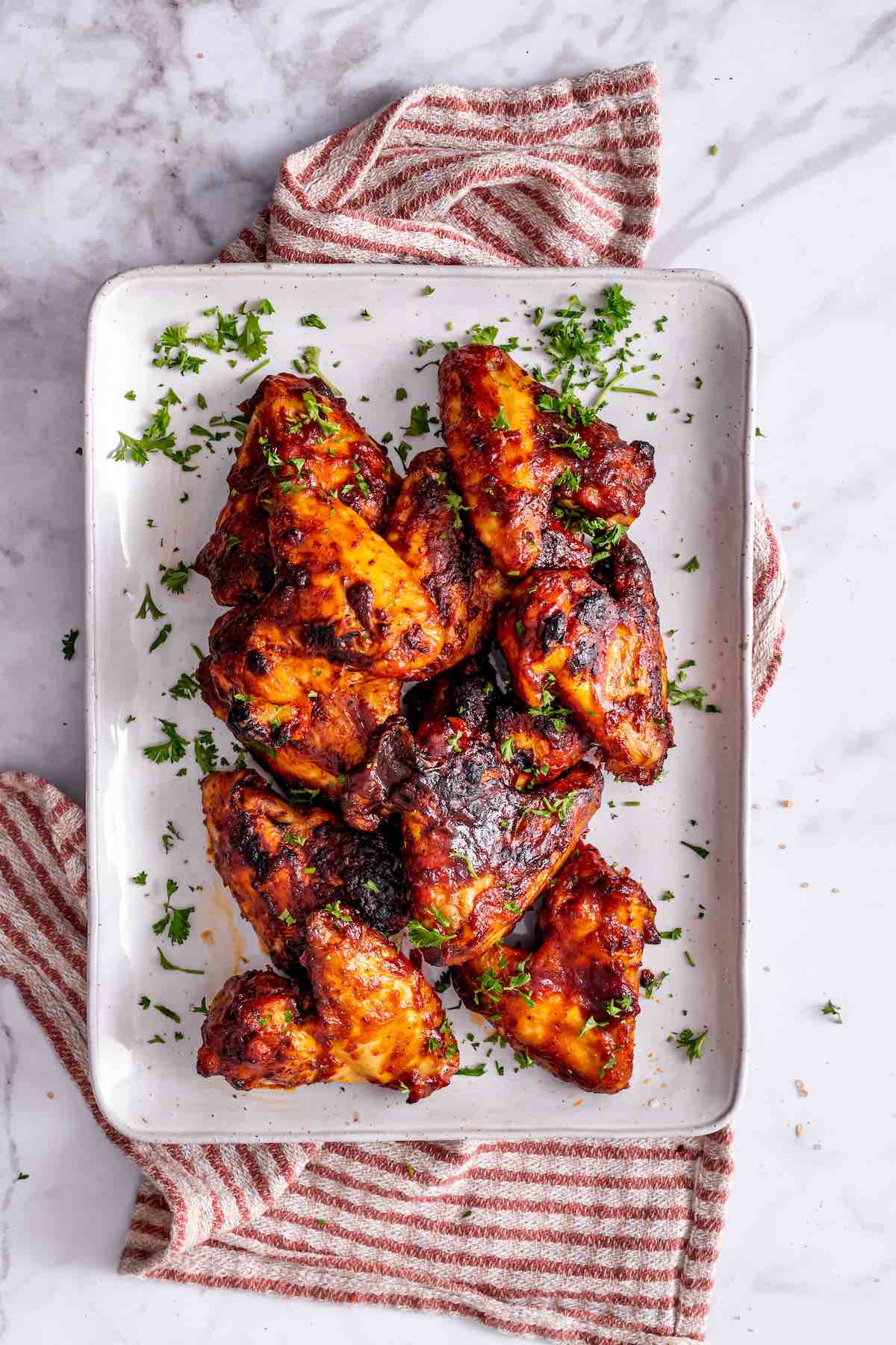 homemade smoked chicken wings.