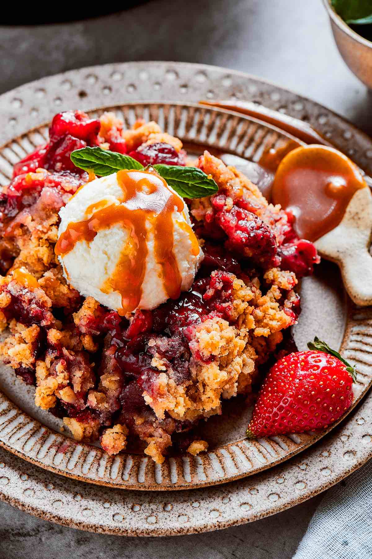 strawberry crisp.