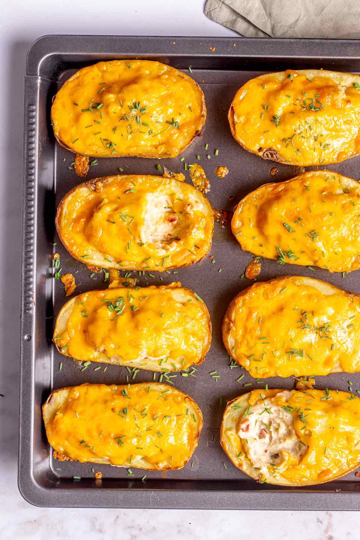 stuffed potatoes.