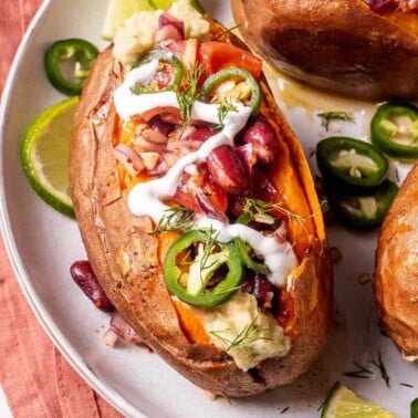 stuffed sweet potatoes recipe.