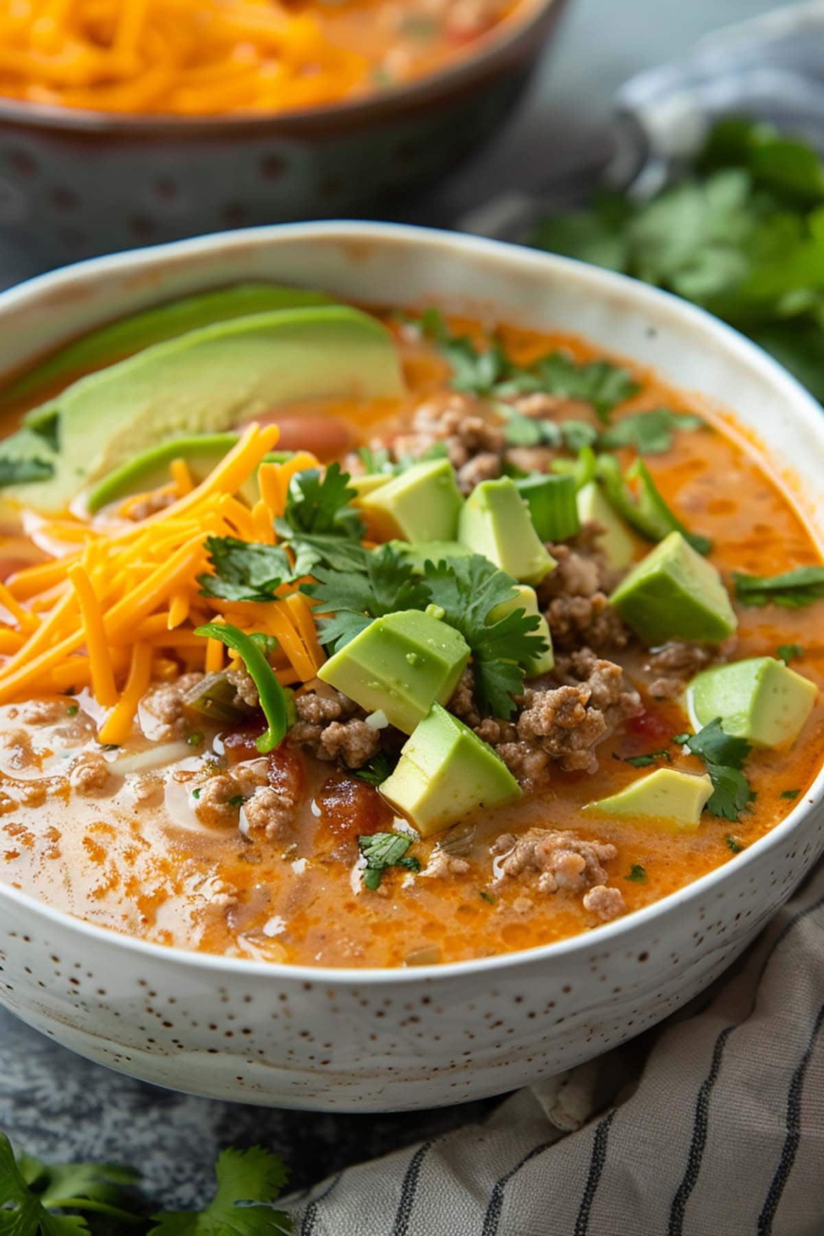 low carb taco soup.