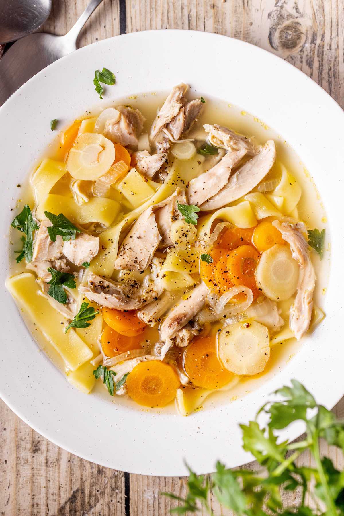 turkey noodle soup.