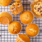 4 ingredient banana muffins recipe.