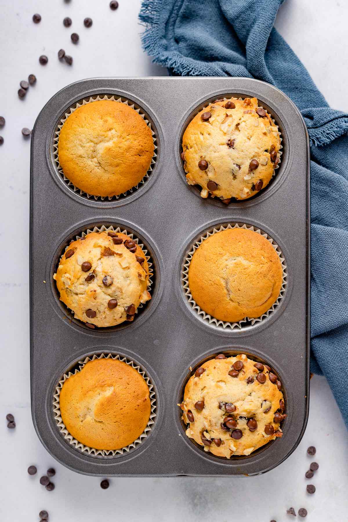 4 ingredient banana muffins.