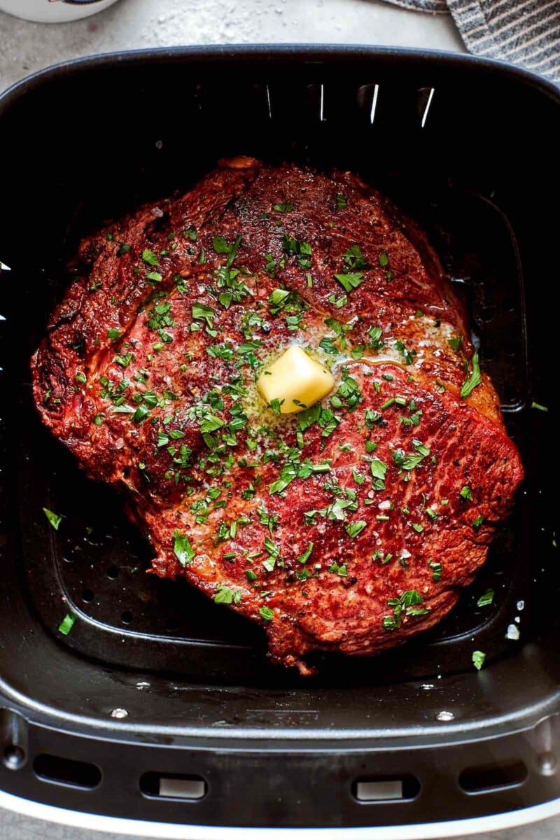 Air Fryer Ribeye {12 Minutes} - The Big Man's World