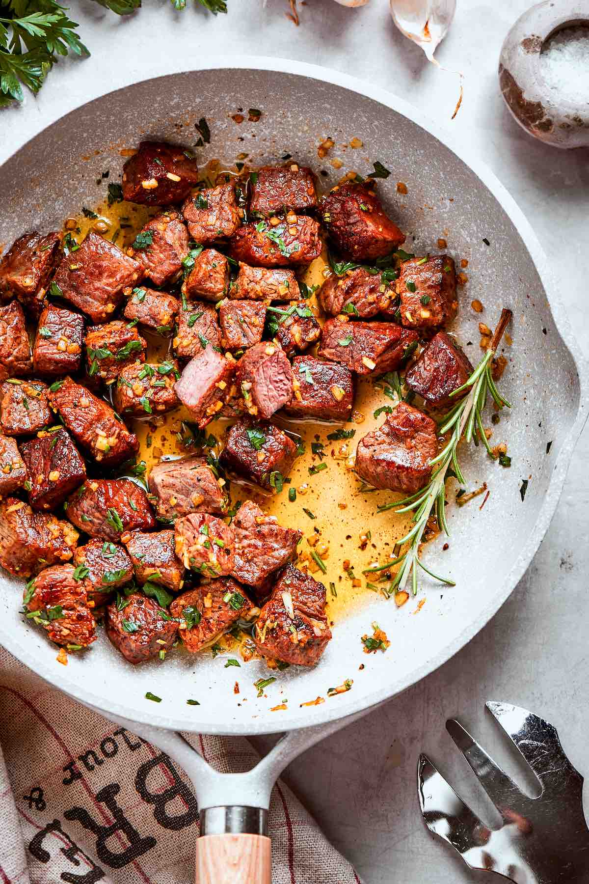 air fried steak bites.