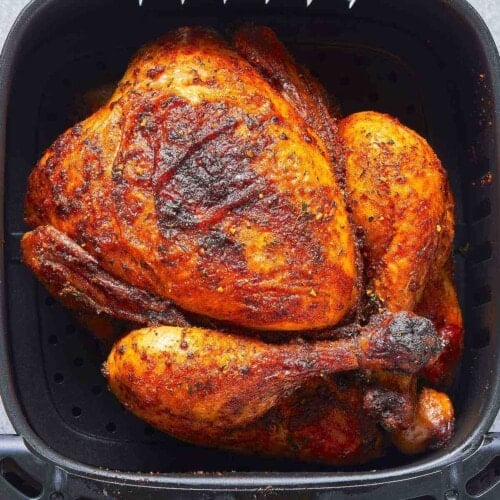 Air Fryer Whole Chicken Always Juicy - The Big Man's World