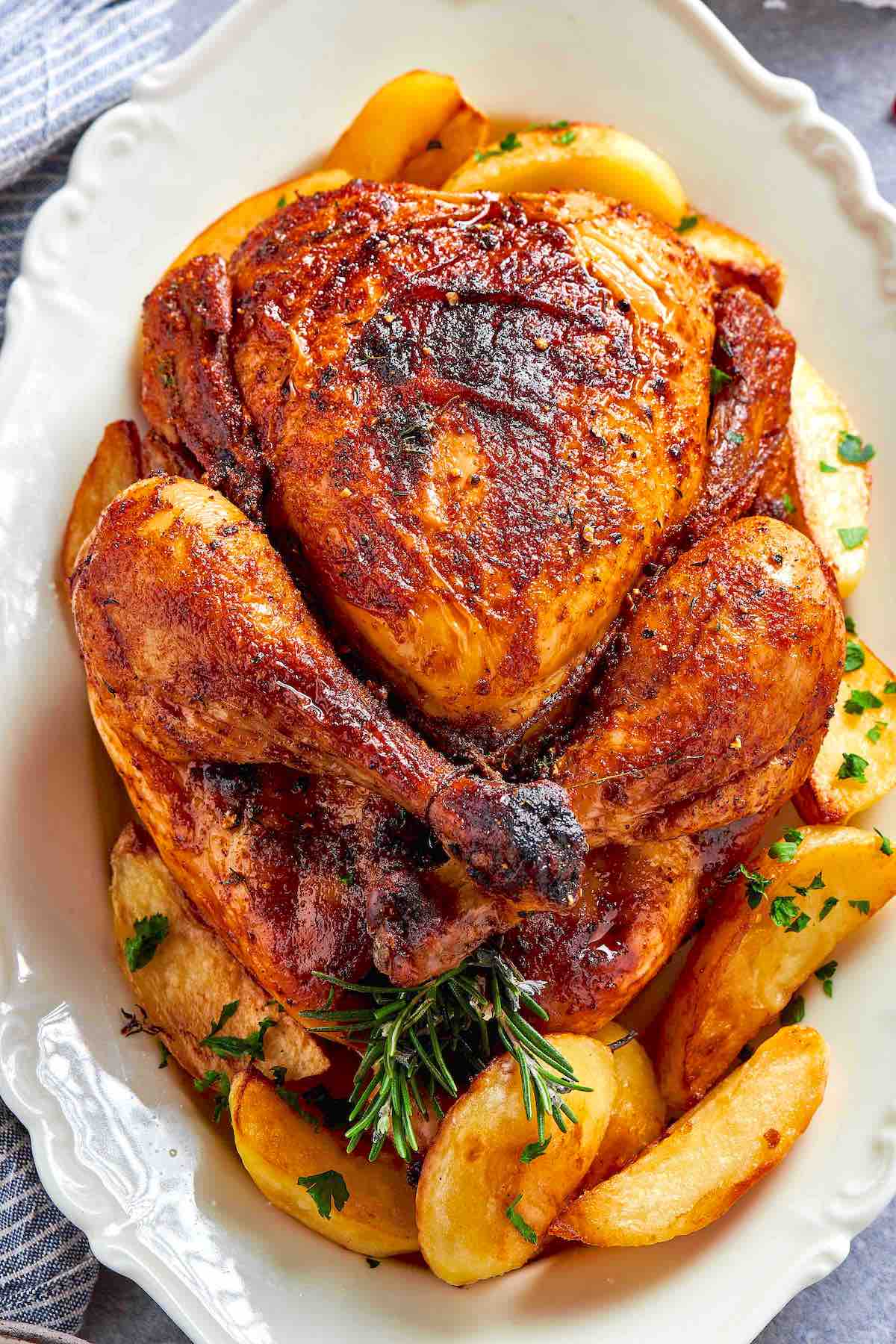 crispy air fryer whole chicken.