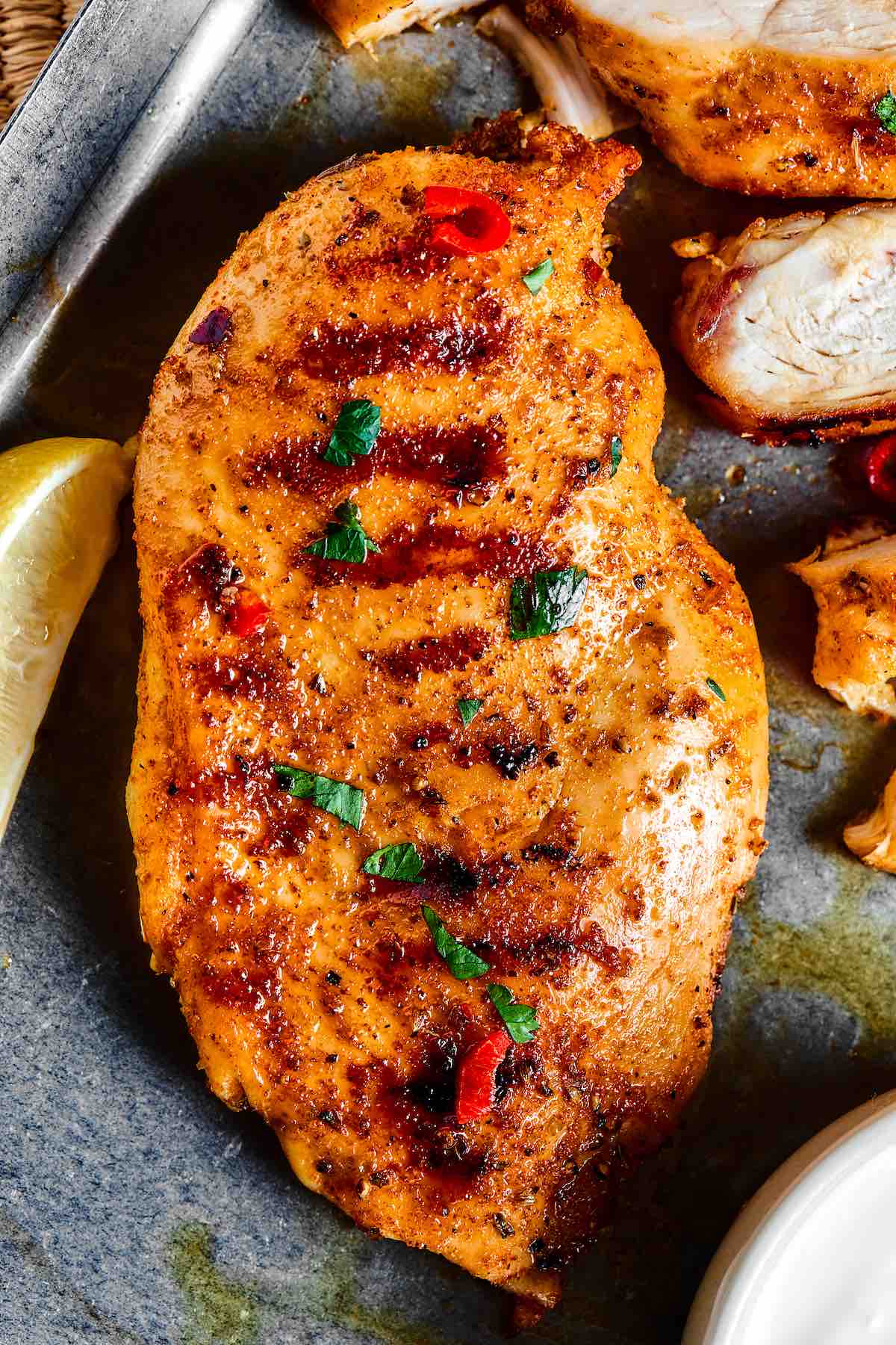 baked chicken breast.