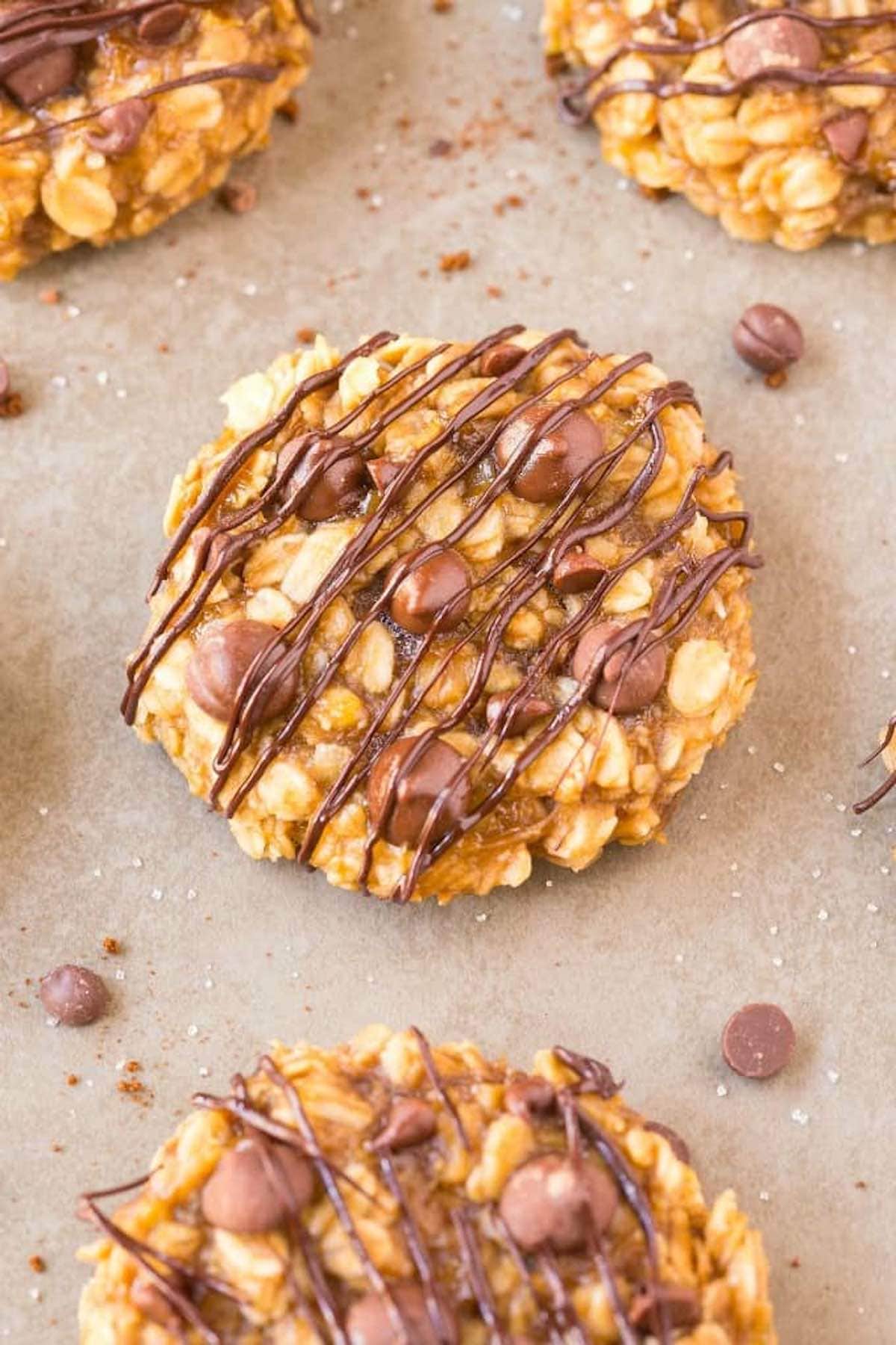 healthy banana bread cookies.