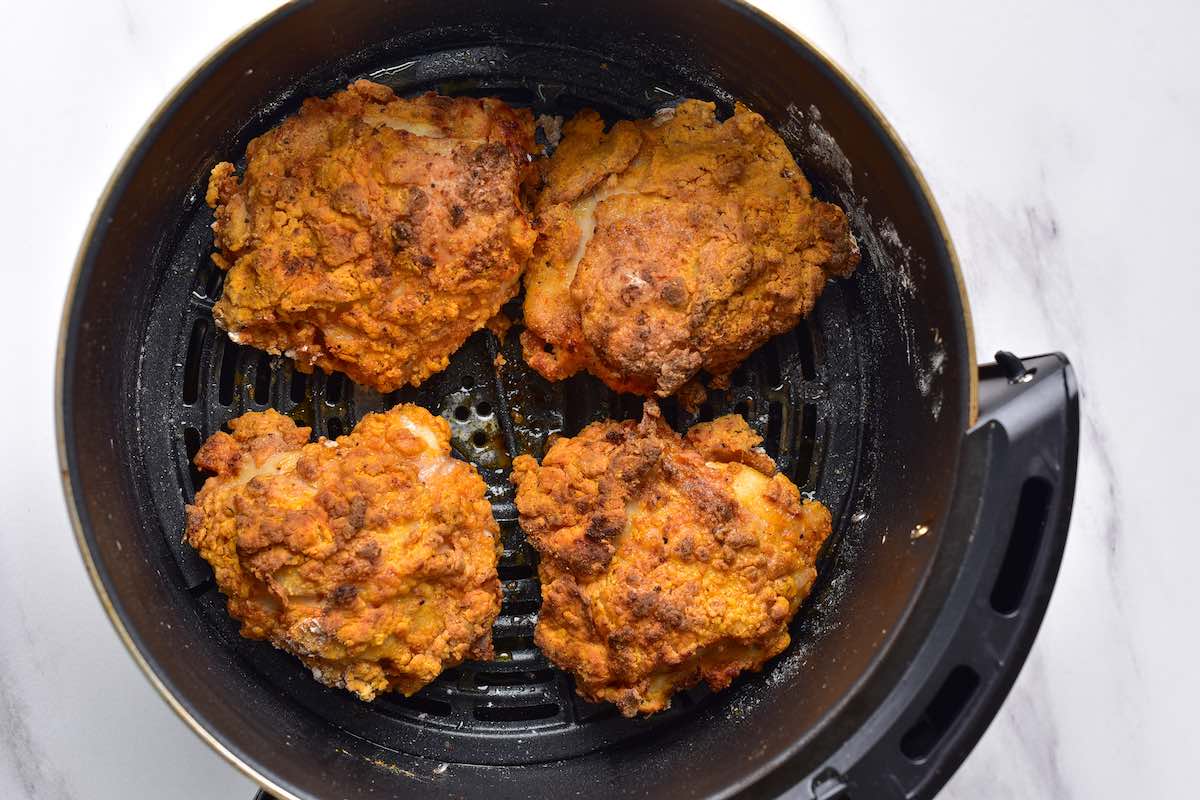 fried chicken in the air fryer. 