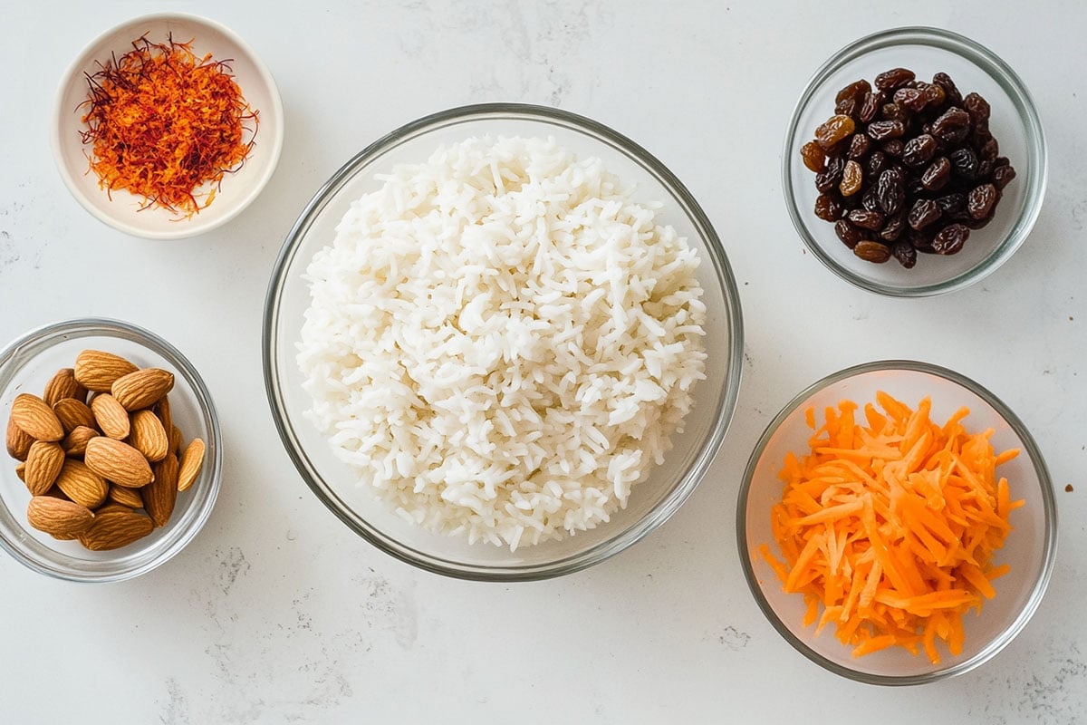 rice salad ingredients.