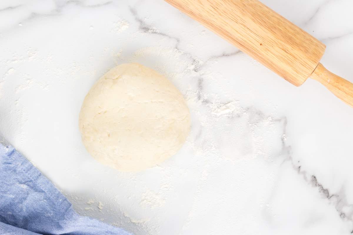 shaped ball of dough.