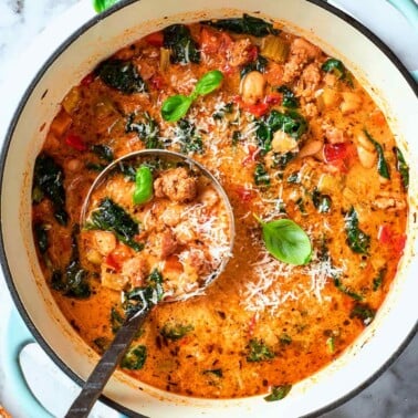 Italian sausage soup recipe.