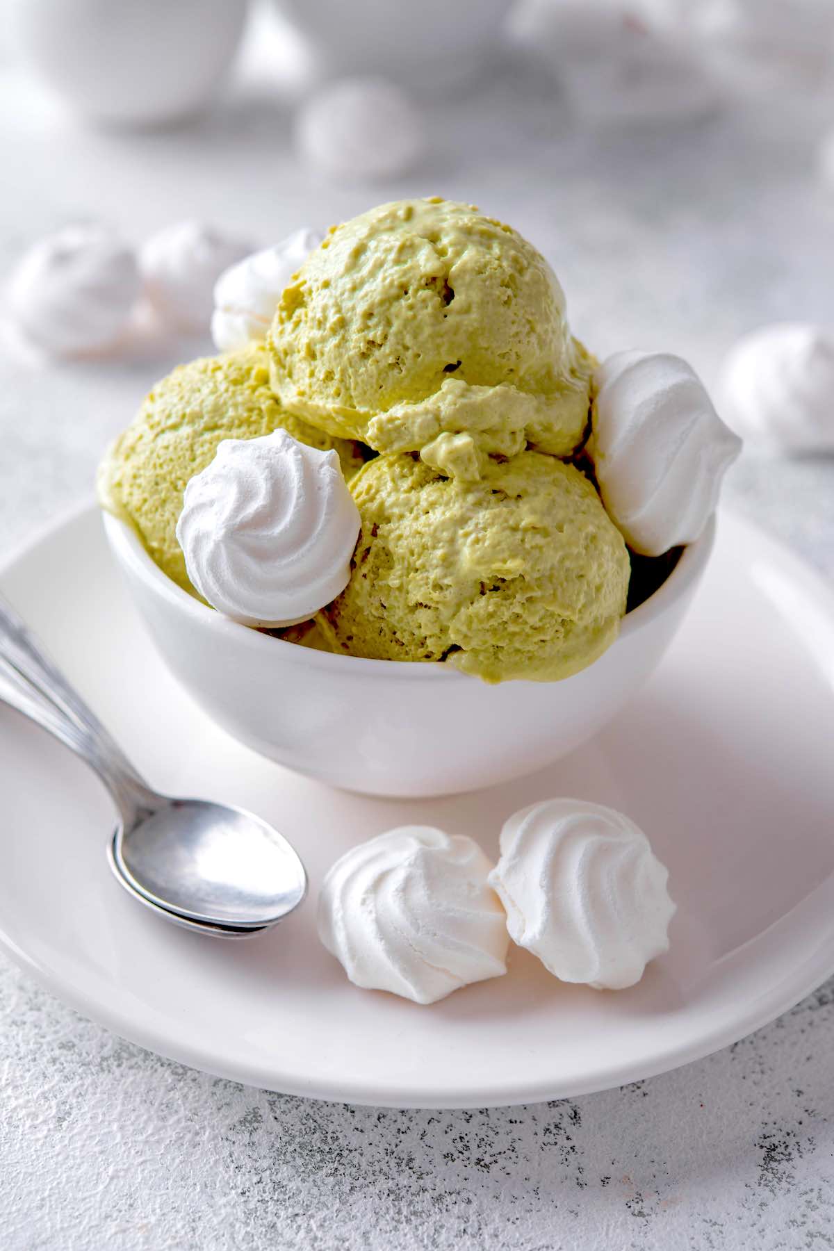 matcha green tea ice cream.