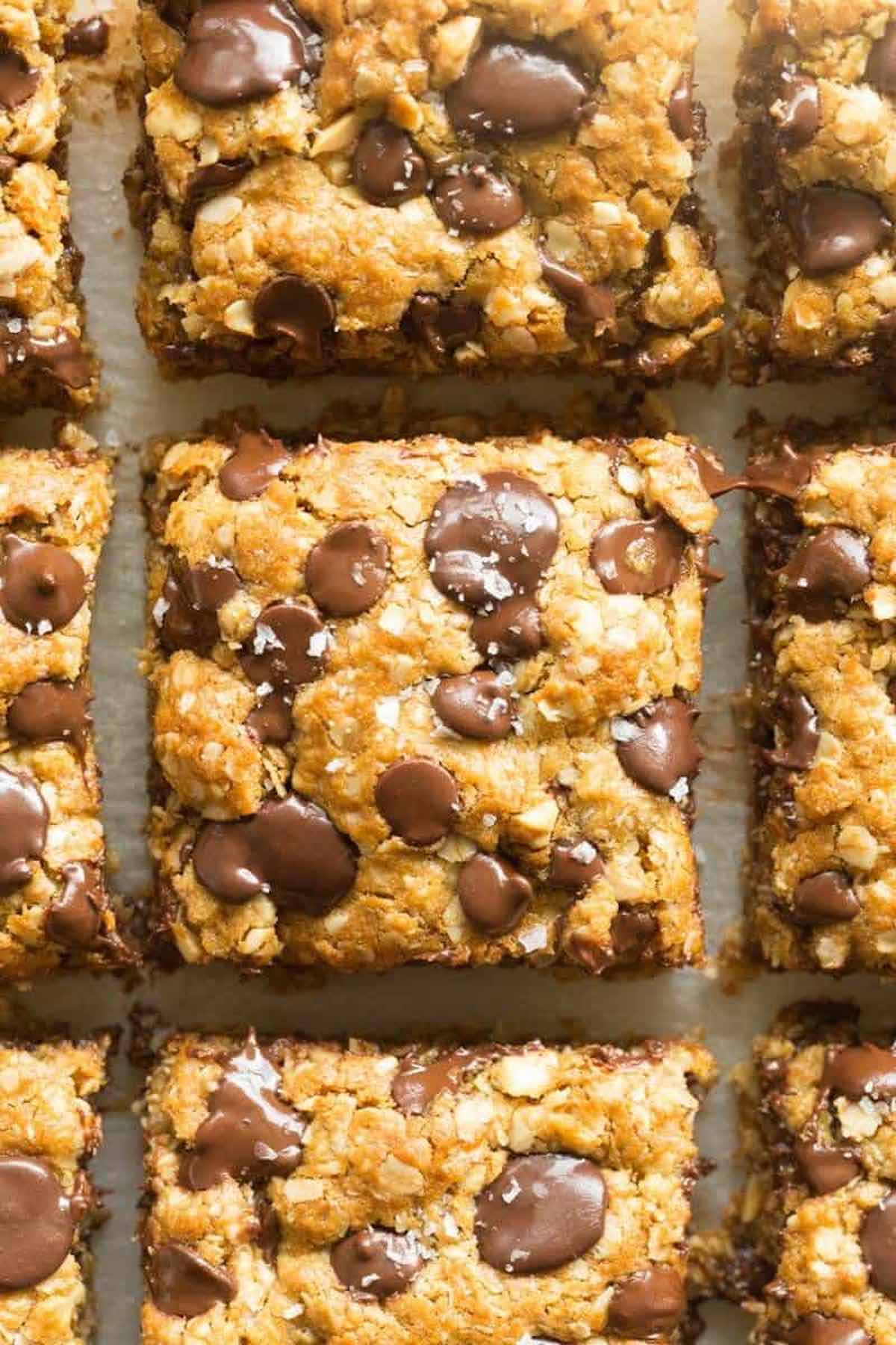 oatmeal choc chip bars.