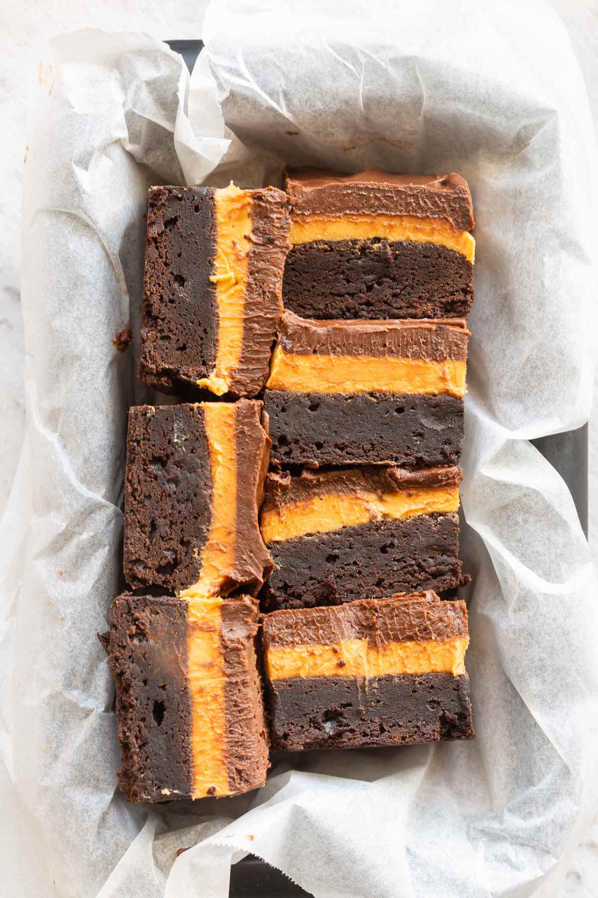 peanut butter brownies.