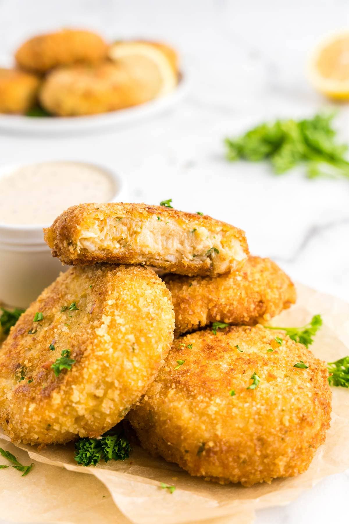 homemade salmon croquettes.