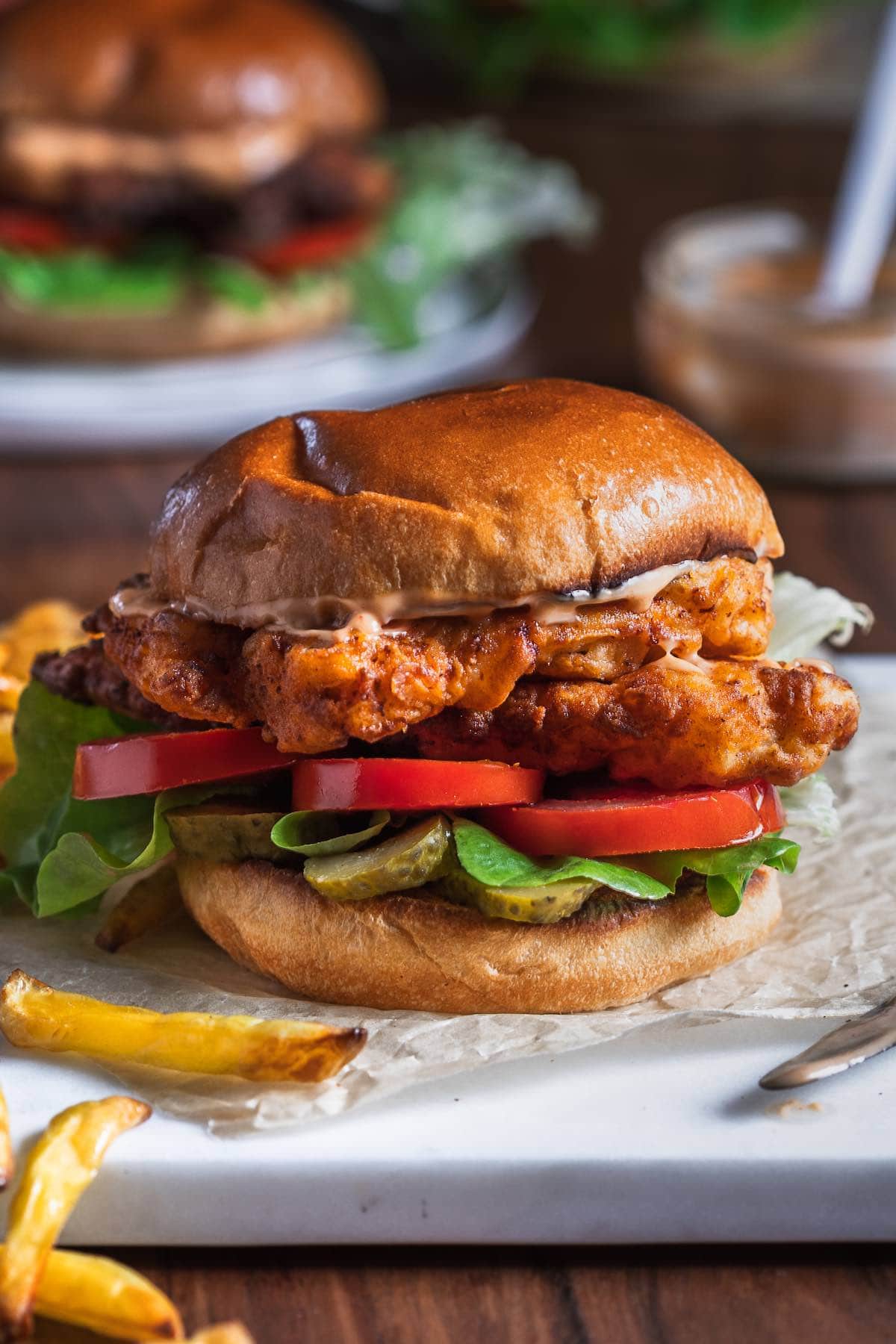 spicy chicken sandwich.