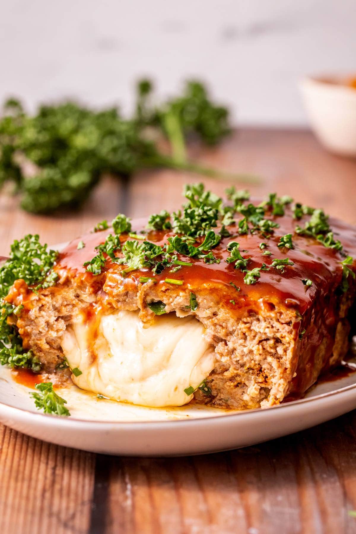 homemade stuffed meatloaf.