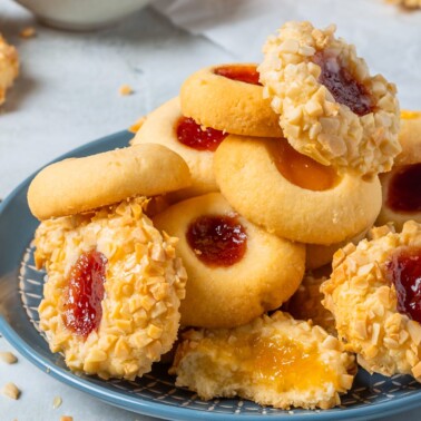 thumbprint cookies.