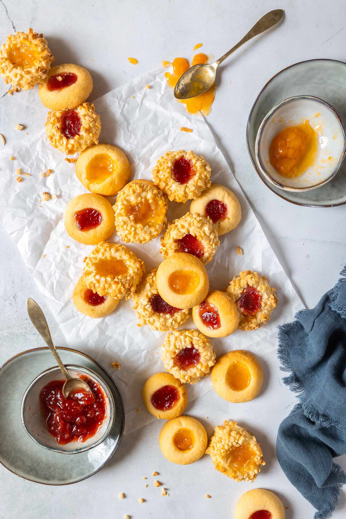 thumbprint cookies.