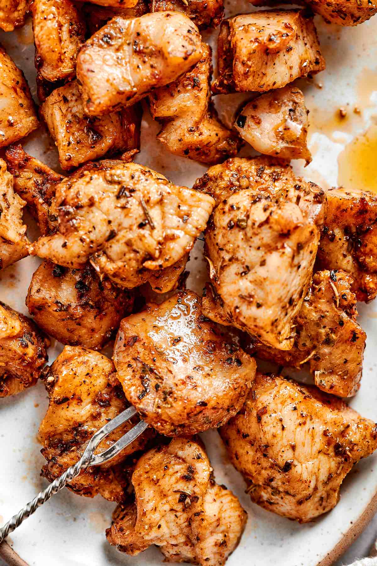 air fried chicken bites.