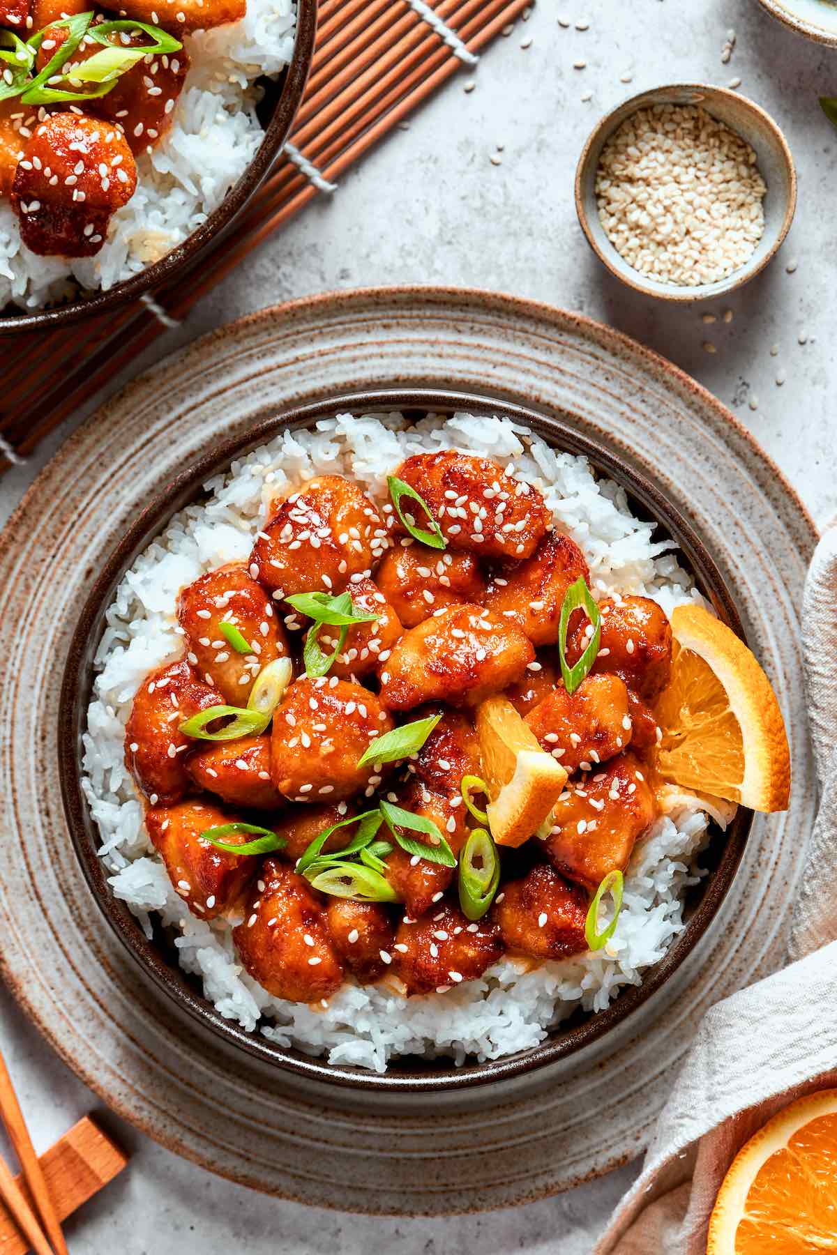 air fryer orange chicken.