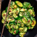 Asian cucumber salad recipe.