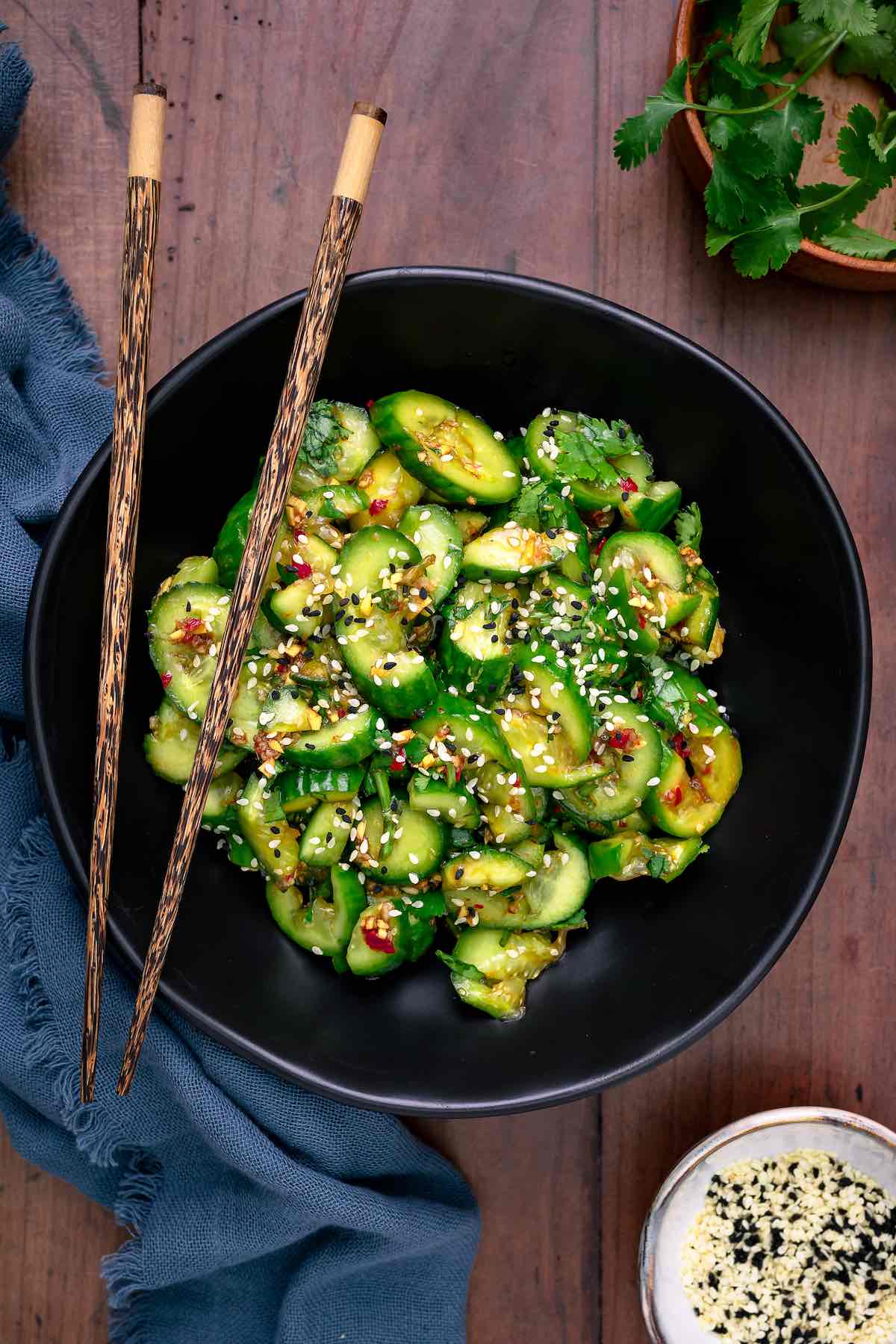 Asian cucumber salad.