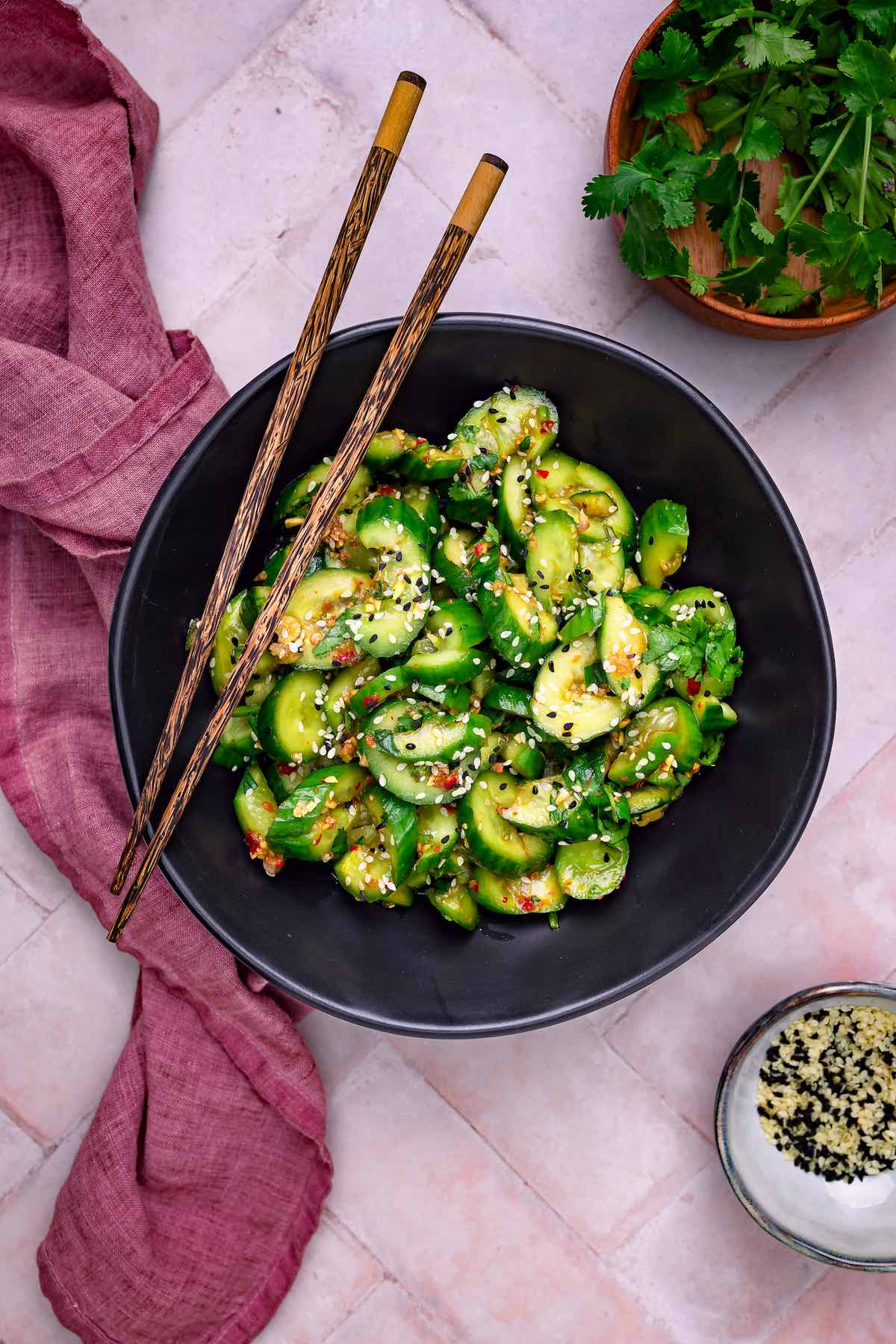 Chinese cucumber salad.