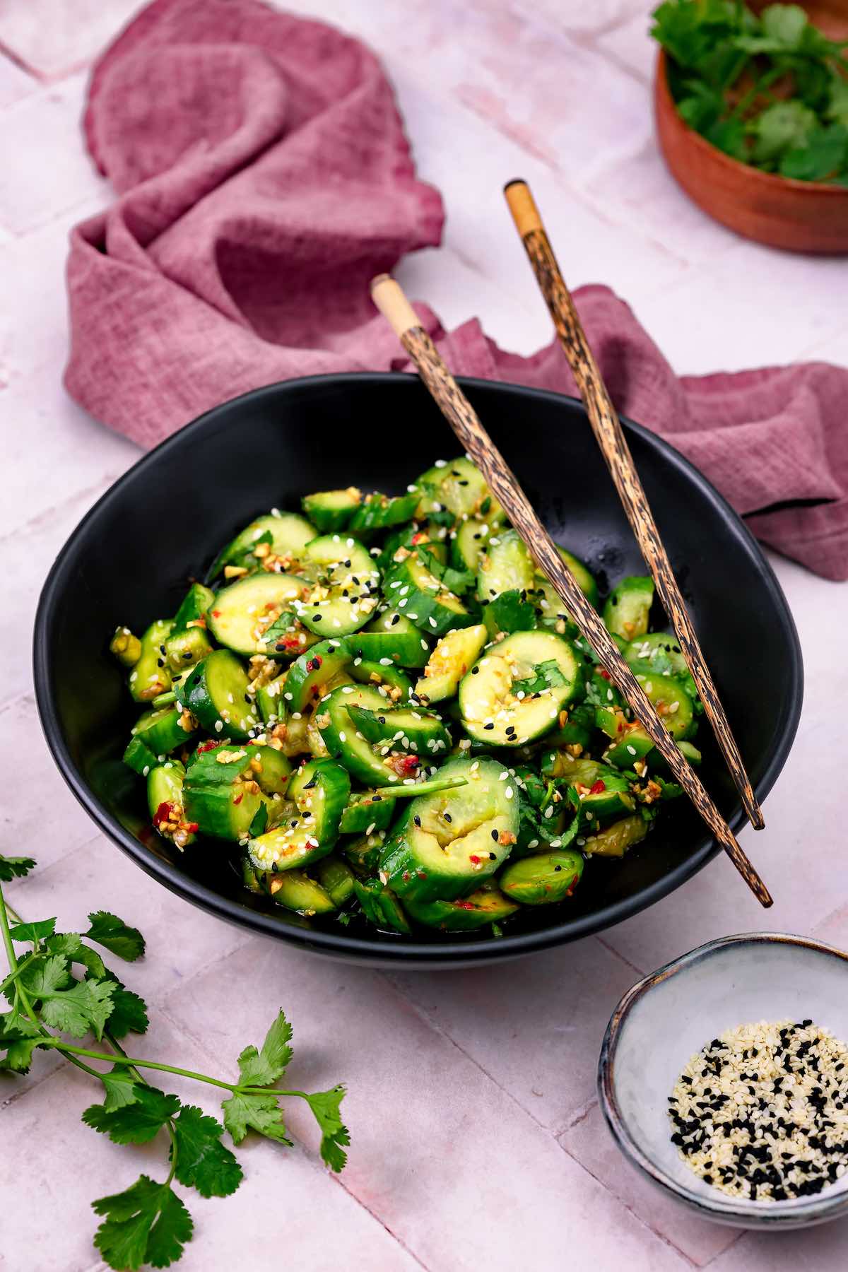 smashed cucumber salad.