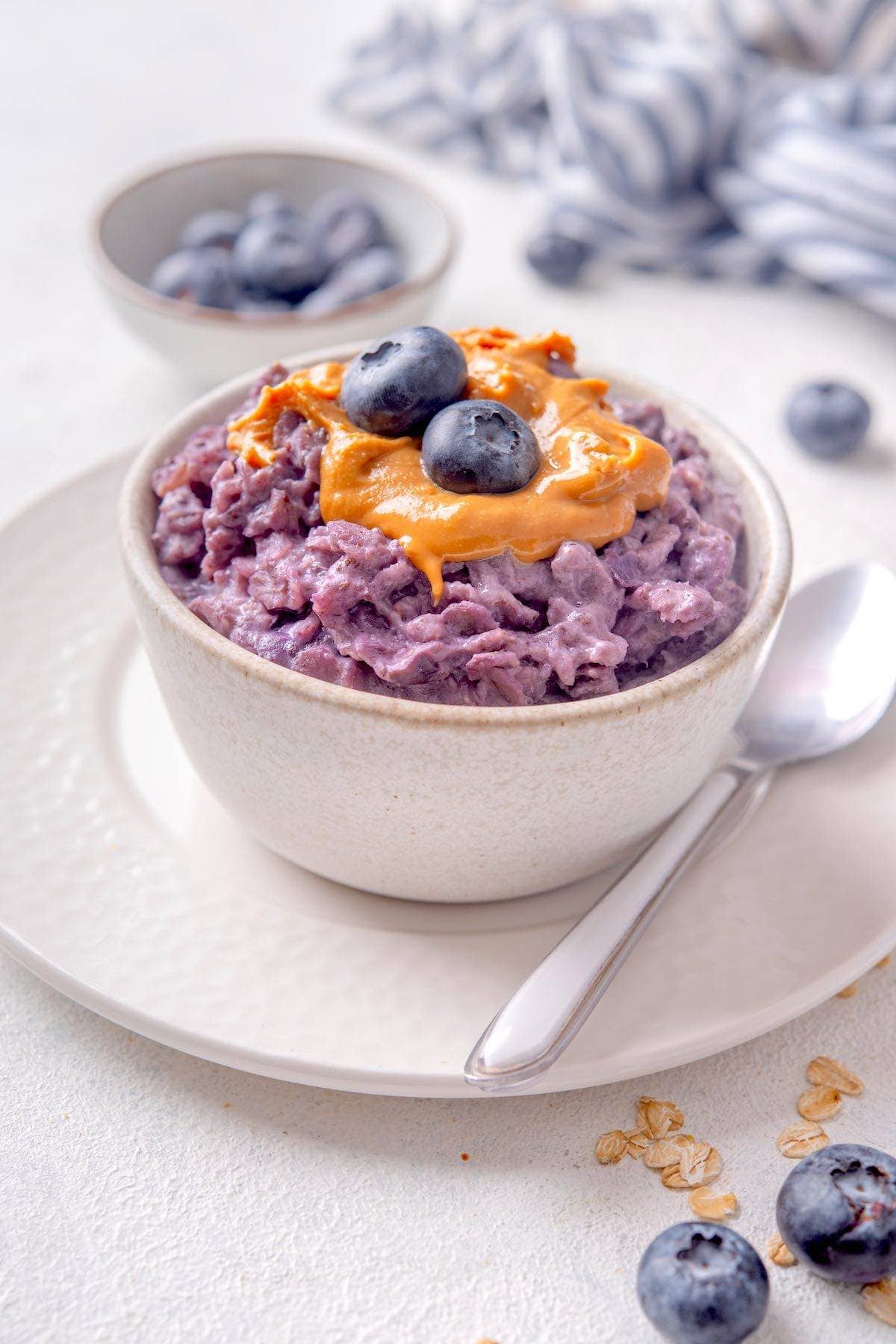 blueberry oatmeal.