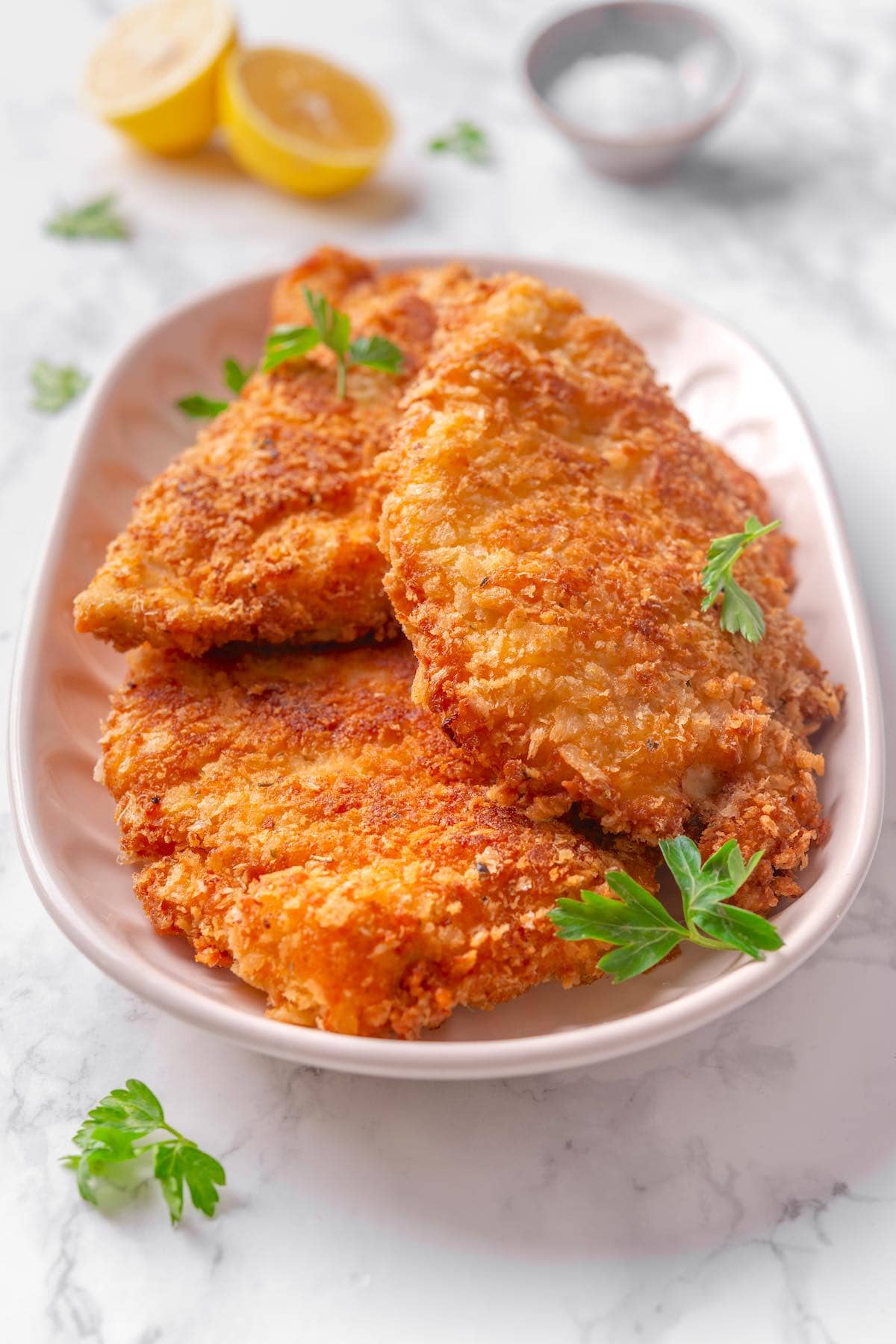 fried chicken cutlets.