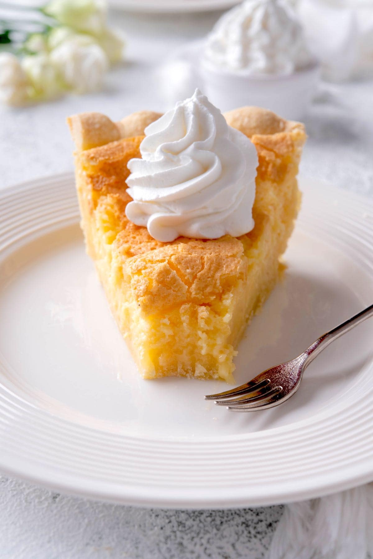 homemade buttermilk pie.