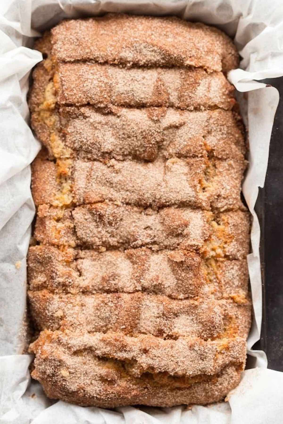 cinnamon crunch banana bread.