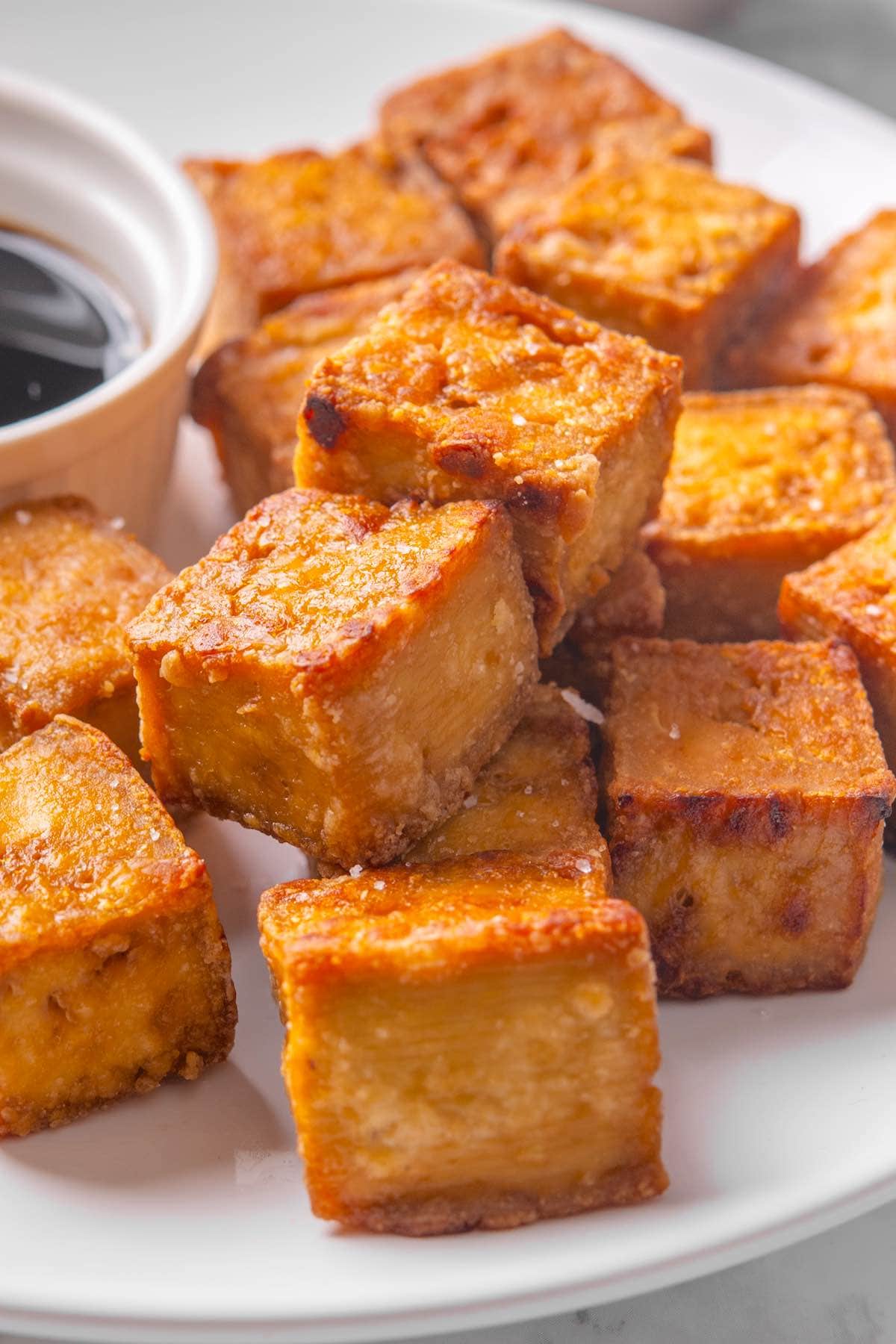 crispy baked tofu.