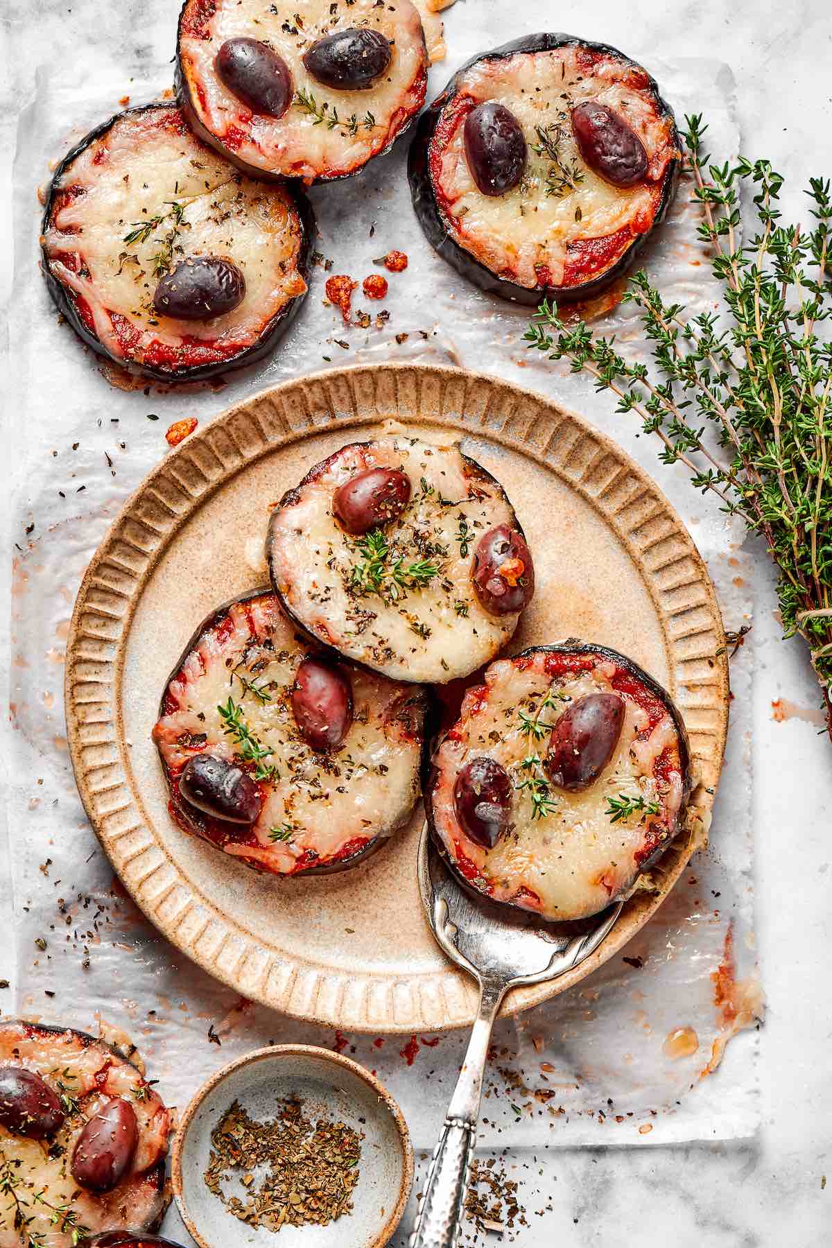 low carb eggplant pizza.