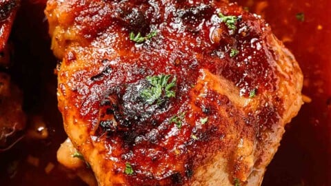 honey garlic chicken thighs recipe.